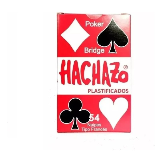Cartas Naipes De Poker Hachazo X 54 Plastificados