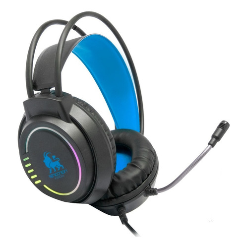 Audífonos Gamer Nbhg-kimera Color Azul Headphones 3.5m /vc Color de la luz RBG