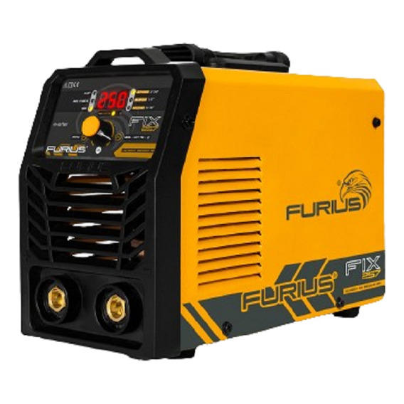 Furius Fix 251 Bi Voltaje 110/220 Soldadora Inversor 250 Amp Color Amarillo