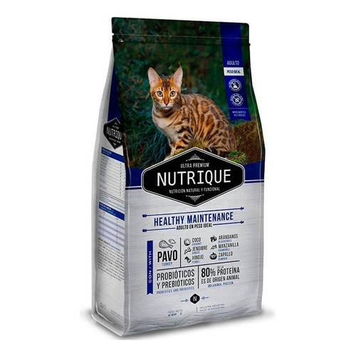 Alimento Nutrique Ultra Premium Healthy Maintenance para gato adulto sabor mix en bolsa de 7.5 kg