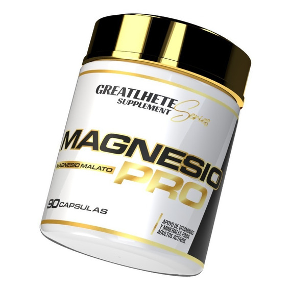 Magnesio Malato Pro - 90 Capsulas - Greatlhete