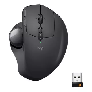 Mouse Gamer Trackball Inalámbrico Recargable Logitech  Mx Ergo Negro