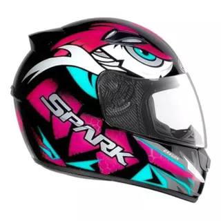 Capacete Moto Feminino Ebf New Spark Esportivo C/ Narigueira