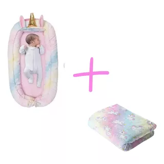 Nido Para Bebe Cama Colecho + Cobertor Ligero Manta Bebe