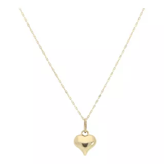 Collar Gargantilla Oro Italiano 14k Corazón Hermoso