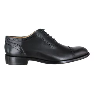 Zapato Casual Hombre Carlo Ronaldi 1022 Becerro Negro Cuero