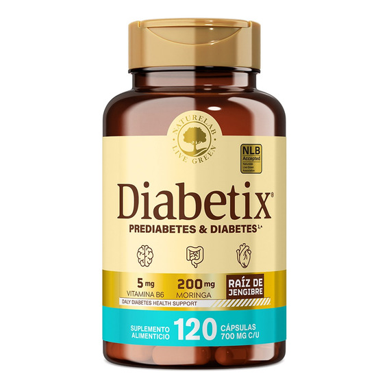 Suplemento Control Glucosa Prediabetes Y Diabetes Diabetix® Sabor Sin sabor