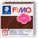 Fimo Soft Masa Moldeable Arcilla Polimerica X 56 Gramos Color 75 Chocolate