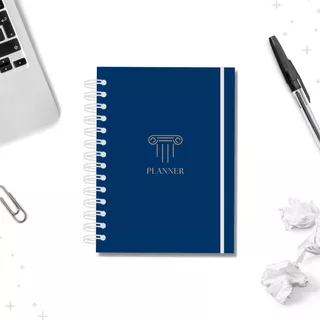 Planner Agenda Abogados/as Azul 300 Páginas No Fechado