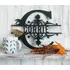 Metal Split Letter Monogram Sign Realsteel 30cm Black