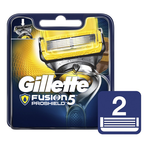 Repuesto Proshield Cartuchos De Afeitar Gillette X 2 U