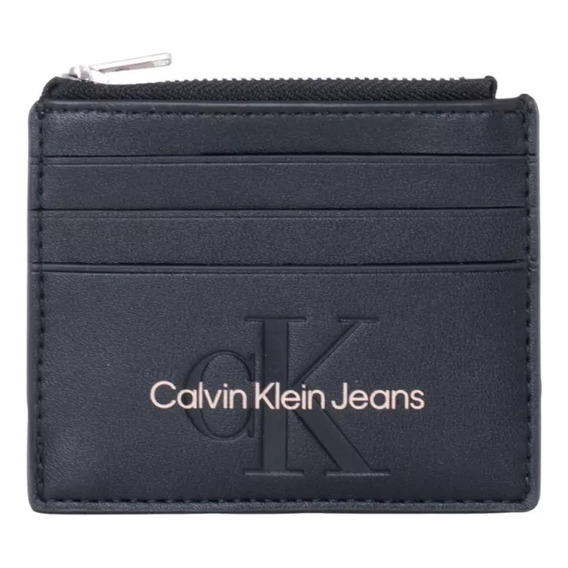 Tarjetero Calvin Klein Sculpted Negro Mujer K60k608399-01f