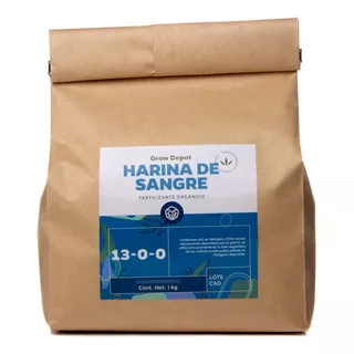 Harina De Sangre 1 Kg En Pellet Con Certificado Orgánico