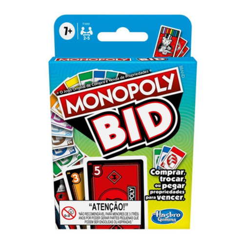 Juego de cartas Monopoly Bid Hasbro F1699