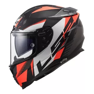 Casco Integral Ls2 327 Challenger Squadron Naranja Bamp