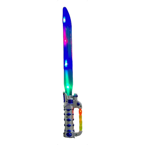 Espada Luz Y Sonido Laser Grande Premio Juguete Color Azul