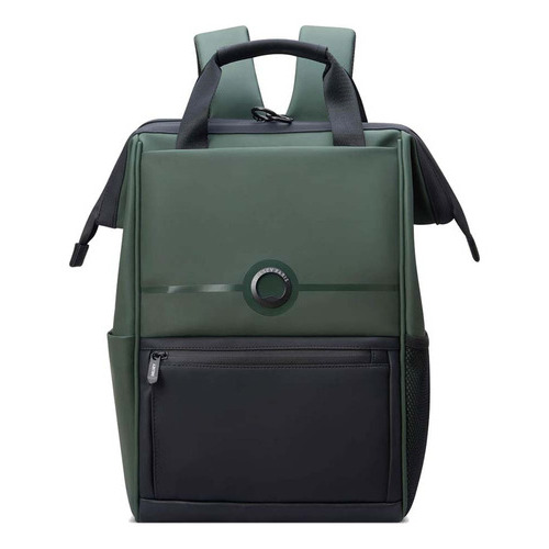 Mochila Portanotebook 14 Impermeable Delsey Turenne Color Verde