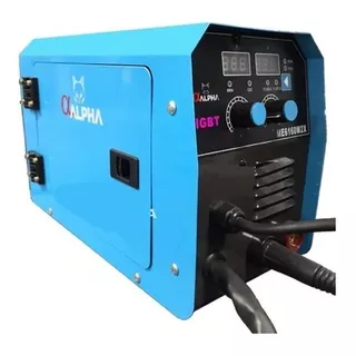 Soldadora 2 En 1 Inverter Mig Electrodo Alpha Pro 160a K37 Color Azul