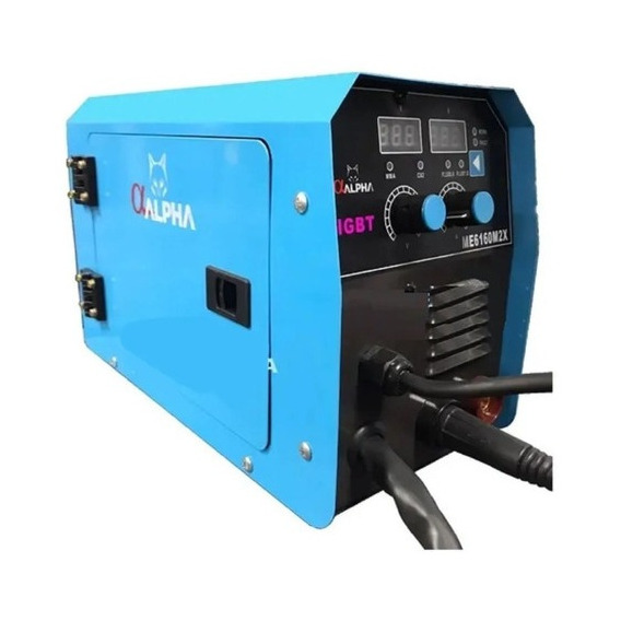 Soldadora 2 En 1 Inverter Mig Electrodo Alpha Pro 160a K37 Color Azul