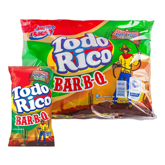 Todo Rico Bbq Pack X 8 De 45gr