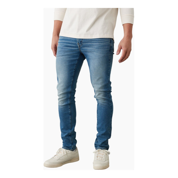 Pantalón Jeans Skinny Airflex+ Light Clean American Eagle Fb