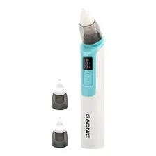 Aspirador Nasal Gadnic Eléctrico Automático Silencioso Bebes Lavable 250g 500 Mah 6 Niveles Cabezales Intercambiables Blanco