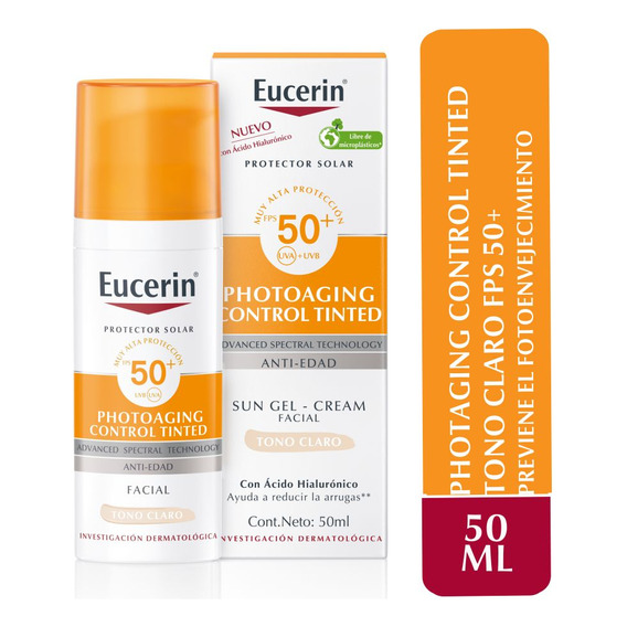 Protector Solar Facial Eucerin Sun Cc Fps50 Claro 50 Ml