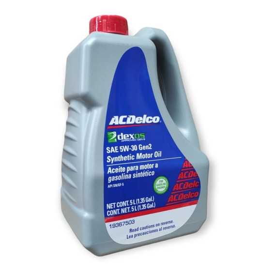 Aceite Sintetico Para Motor 5w30 Dexos2 5l Acdelco