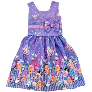 Vestidos Floral De Crianças Menina Festa Infantil Flores