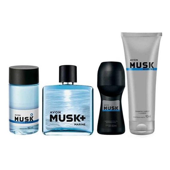 Set X4 Musk Marine + Desodorant - mL a $61013