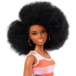 Boneca Barbie Fashionistas 105 Negra Black Power 2019