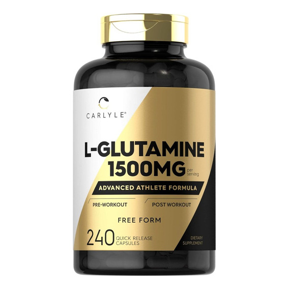 Glutamina 1500mg Apoyo + Reparación Músculo (240) Americano Sabor Sin Sabor