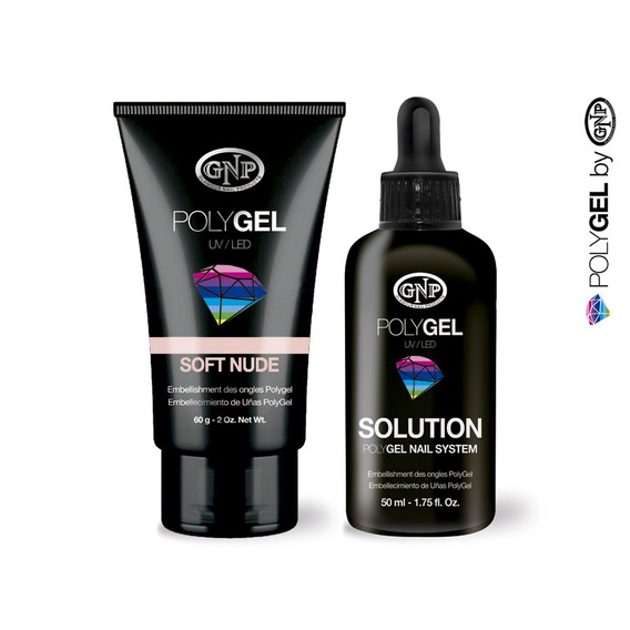 Pomo De Polygel Gnp 60gr Soft Nude Y Solution 50ml