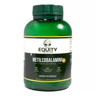 Metilcobalamina Vitamina B12 5000mcg 120cps Equity Nutrition Sabor Sem Sabor
