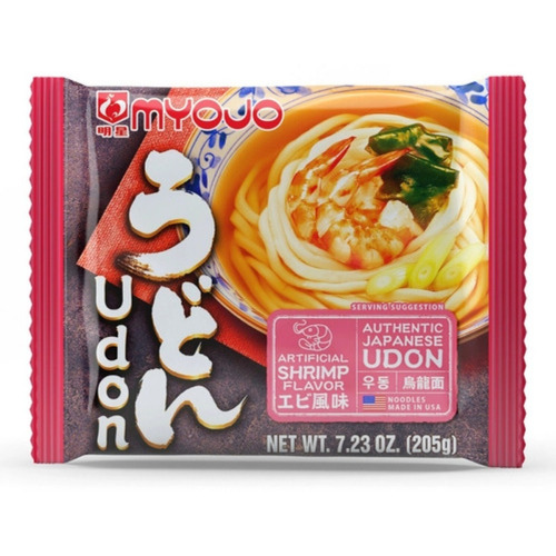 Udon Fideos Ramen Sabor Camaron  Myojo 205 Gr