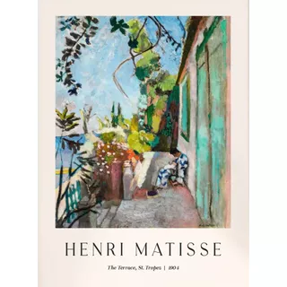 Quadro Moldura Henri Matisse Print The Terrace St. Tropez