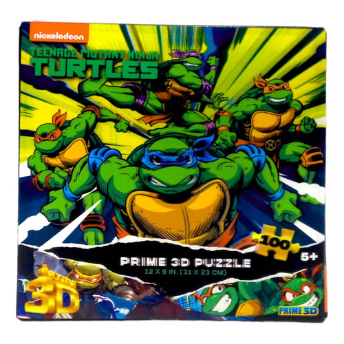 Puzzle Rompecabezas 3d Tortugas Ninja 100 Piezas