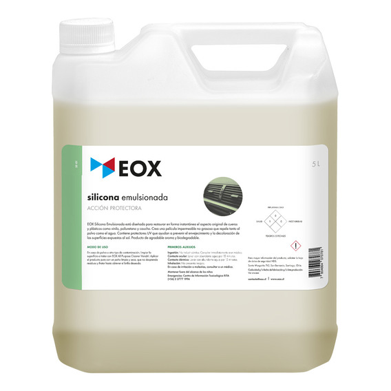 Silicona Emulsionada Acción Protectora Eox 5 Litros