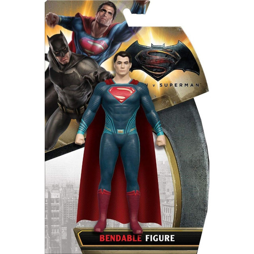  Superman Muñeco Figura 15cm Liga De La Justicia Dc De Goma 