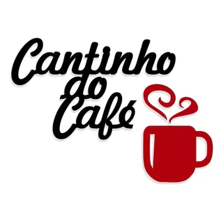 Cantinho Do Café Café Decoração Mdf 6mm Xícara Vermelha