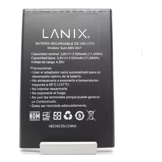 Batería Mod:m9v-bat Lanix X860 Original