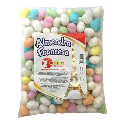 Almendras Francesas Dulces Bolsa X1000 Gr