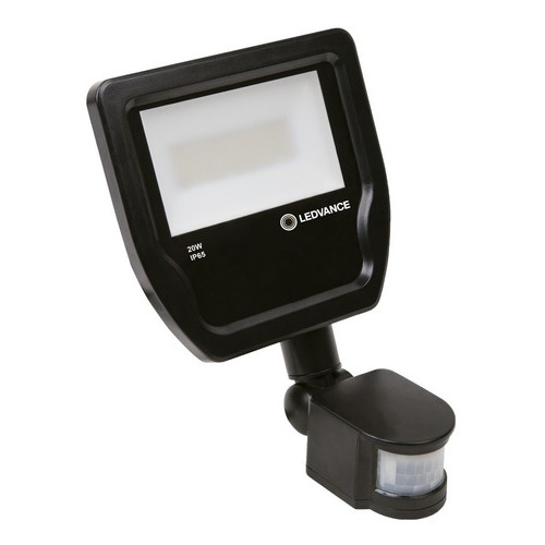 Proyector Reflector Floodlight 20w Sensor Ledvance Osram Color De La Carcasa Negro Color De La Luz Blanco Cálido 220v