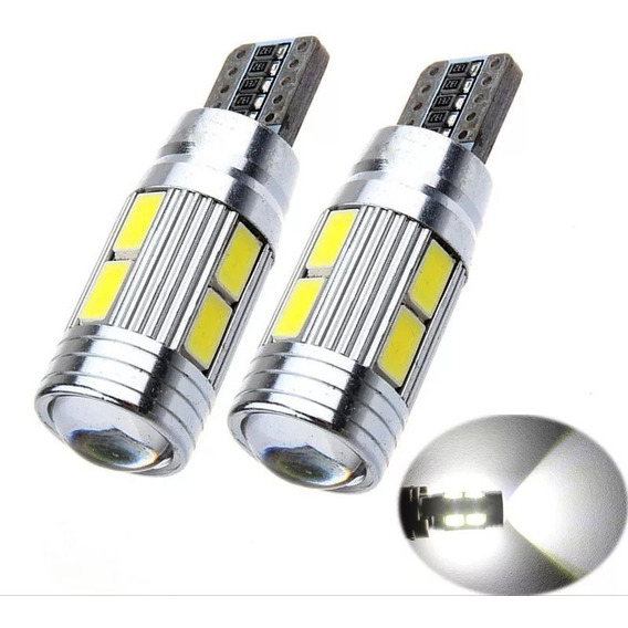 Par Luces Led Cola De Pescado T10 Libre De Error Canbus