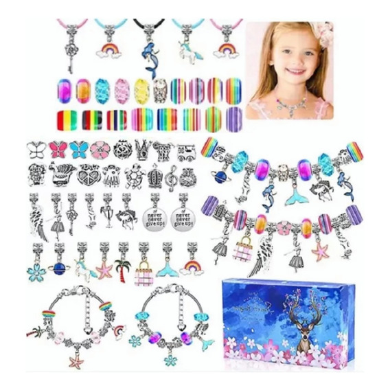 Juego De Charms Para Hacer Pulsera 112 Uds Diy Para Niñas