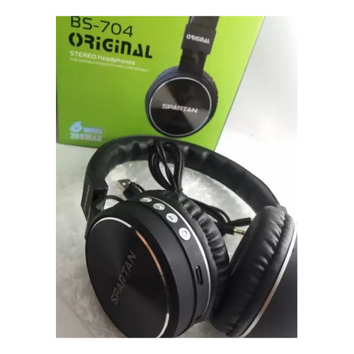 Diadema Auricular Bluetooth Stereo Headphone + Cable Aux Color Negro