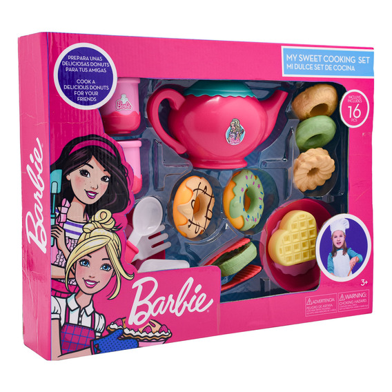 Set De Cocina 16 Piezas Barbie