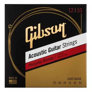 Encordado Guitarra Acústica Gibson Pb12 012-053 - Oddity