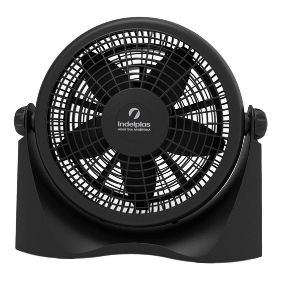 Ventilador de pared y de piso Indelplas IV12 turbo negro con 5 palas de  plástico, 12" de diámetro 220 V