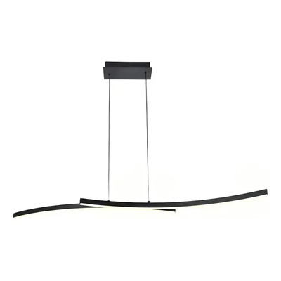 Lampara Colgante Doblan Led Cct Diseño Negro Ldf40030-n Negro